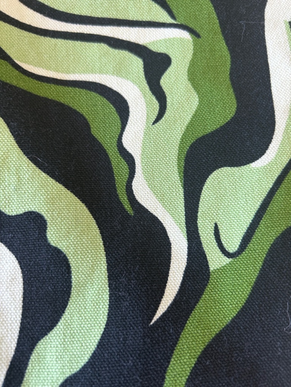 Wide Leg Green Swirl Print Pants - Picture 7 of 7